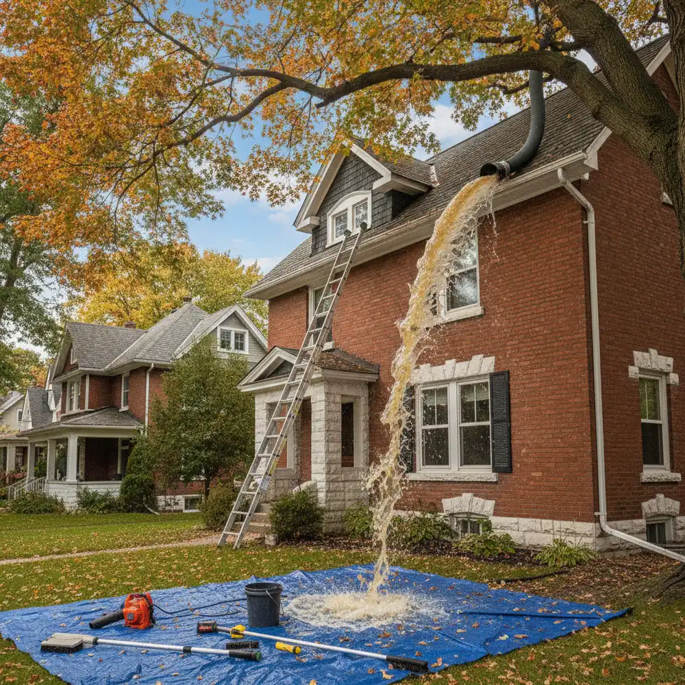 Gutter Cleaning & Flushing